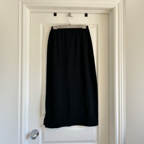 Vintage 100% Wool Ports International Black Skirt - Picture 4 of 5